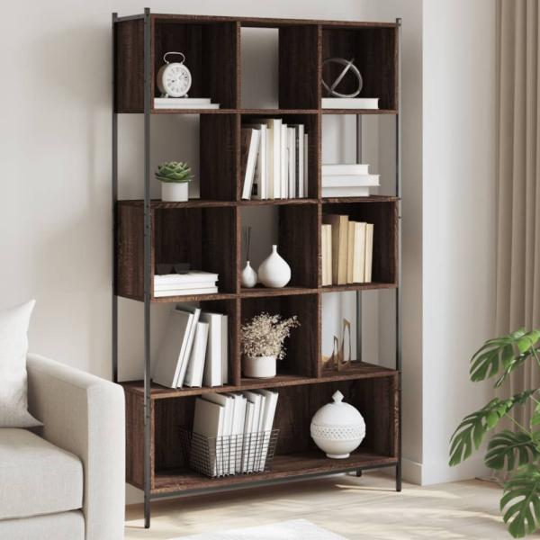 vidaXL Bücherregal Braun Eichen-Optik 102x28x172 cm Holzwerkstoff 3213661