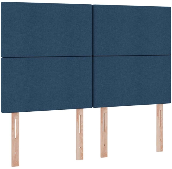 vidaXL Aufbewahrungsbett mit Matratze Blau 140x200 cm Kunstleder 3371726 Bild 8