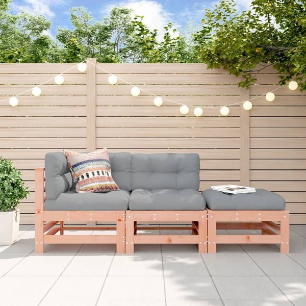 vidaXL 3-tlg. Garten-Lounge-Set Massivholz Douglasie 825651