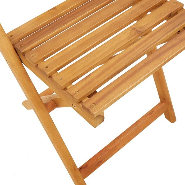 vidaXL Bistrostühle 2 Stk. Cremeweiß Massivholz Akazie & Stoff 367681 Bild 10
