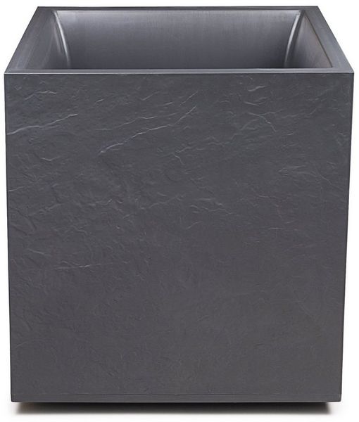 ONDIS24 Pflanzkübel Pflanzkübel Blumenkübel Blumentopf Vulkan 40, Gestein/Basalt/Graphit Optik mit Wasserspeicher