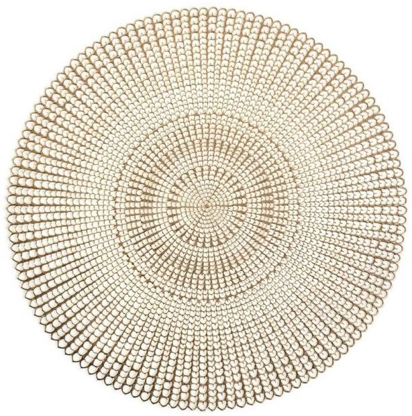 Zeller Present Platzset 'Cut out', Kunststoff, rund, gold