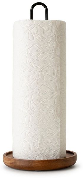 Continenta Küchenrollenhalter Akazie, Ø 14 x 31,6 cm, (1-St)