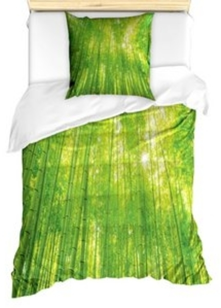 Abakuhaus Bettwäsche Milbensicher Allergiker geeignet mit Kissenbezug, Microfaser, Grün Exotische Tiere Pflanzen Bild 4