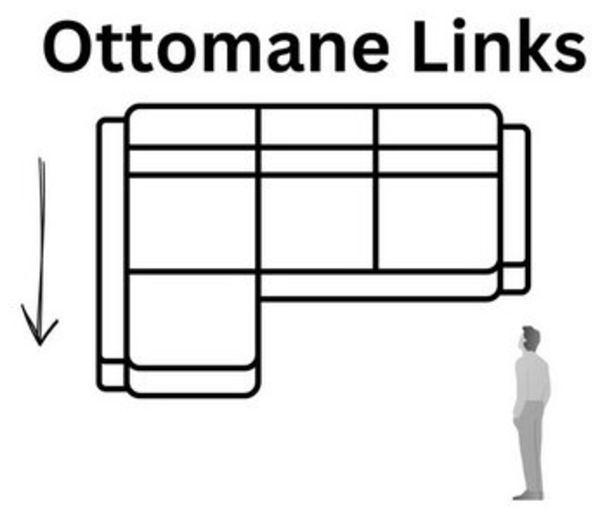 Nobelaa 'Aster' Ecksofa mit Ottomane, Teddy-Bouclé weiß, 70 x 170 x 330 cm, Links Bild 4