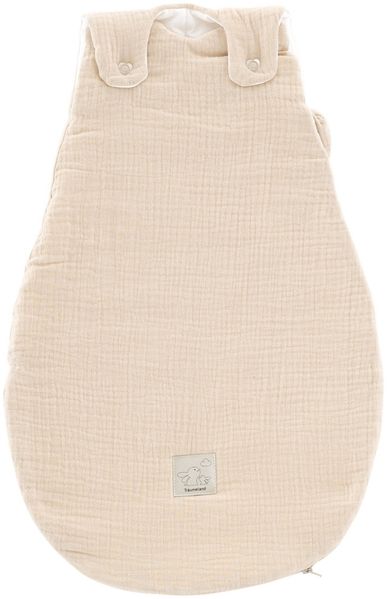 Träumeland Ganzjahres Schlafsack Baumwoll Musselin beige Größe 74/80