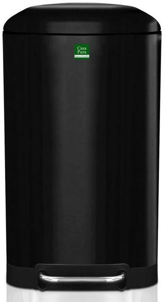 casa pura Mülleimer Cubo, Abfallbehälter aus Edelstahl, 2 Farben, 30 Liter