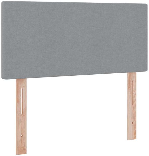 vidaXL Bett mit Stauraum und LED mit LED Hellgrau 100 x 200 cm Stoff 3371061 Bild 10