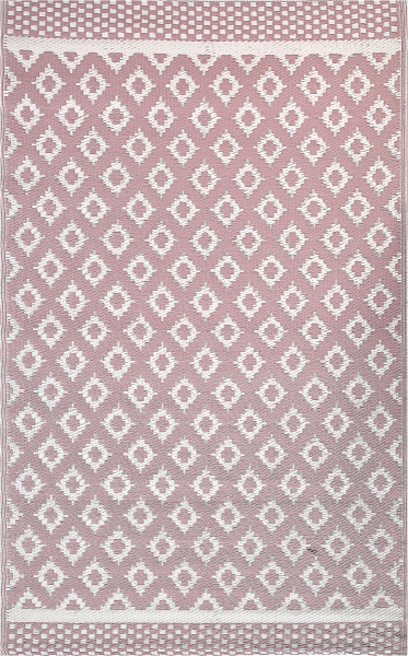 Outdoor Teppich rosa 120x180 cm geometrisches Muster THANE