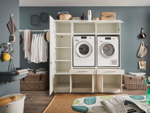 Laundreezy Mehrzweckschrank-Set LAUNDREEZY LDSK13, Breite 185 cm