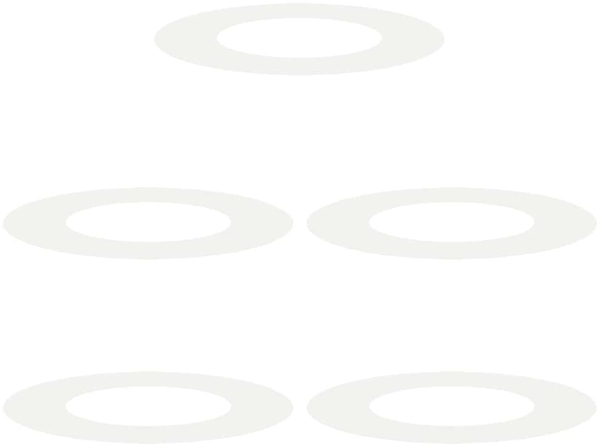 vidaXL geeignet für flache Baumringe 5 pcs Weiß Ø40 / 70 cm Stahl 873679