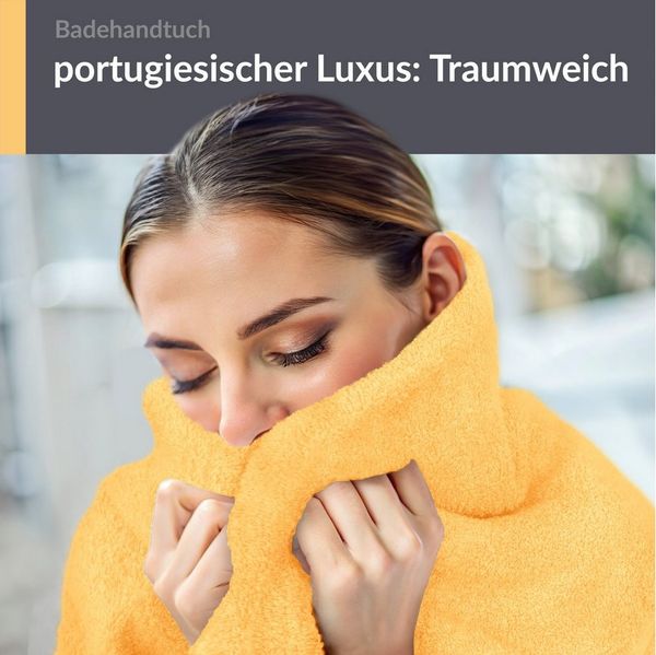 Lashuma Badetuch - Badehandtuch Linz, Frottee (1-St), Einfarbiges Badetuch gelb 100x150 cm