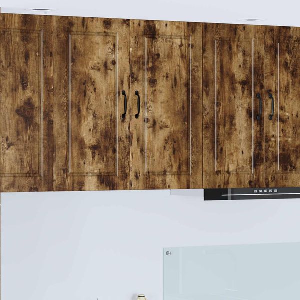 vidaXL Wandschrank PORTO Geräucherte Eiche 80 x 31 x 80 cm 885410