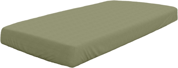 Spannbetttuch Biber oliv (BL 150x200 cm)
