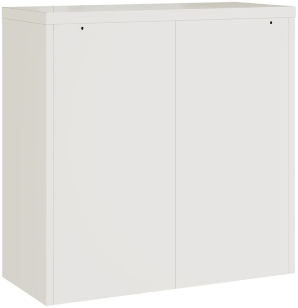 vidaXL Aktenschrank Weiß 90x40x130 cm Stahl 3188311 Bild 9