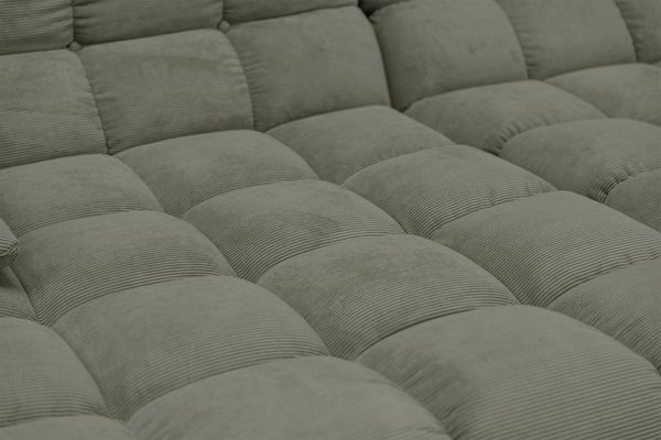 KAWOLA Big Sofa VIVIEN Feincord olivgrün 85 x 178 x 296 cm Bild 6