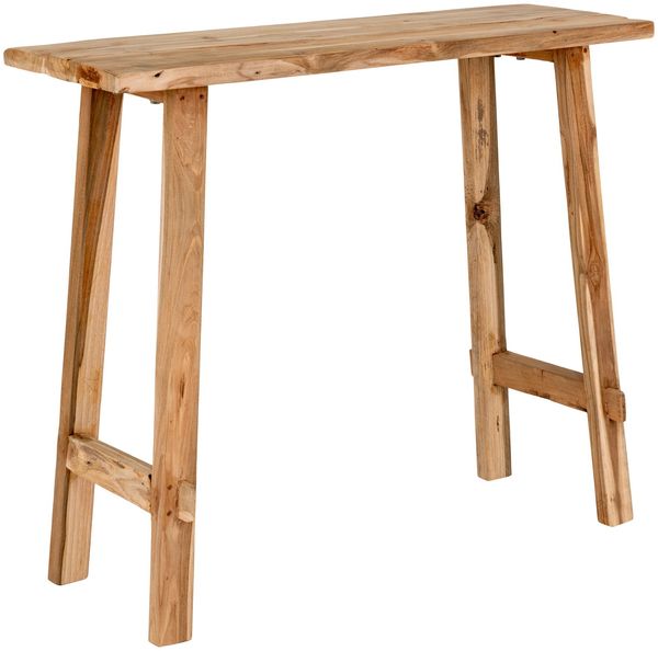 House Nordic Konsolentisch, Teakholz, natur, 90x30x80 cm