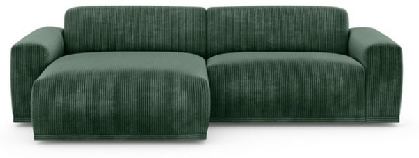 TRENDMANUFAKTUR Ecksofa Braga, mit hochwertigem Kaltschaum, L-Form, in Cord erhältlich, 2 Teile, modernes Sofa, Couch mit hohem Sitzkomfort, 255/72/160 cm (B/H/T) Bild 4