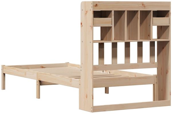 vidaXL Massivholzbett mit Regal ohne Matratze 90x190 cm Kiefer 3321612 Bild 8