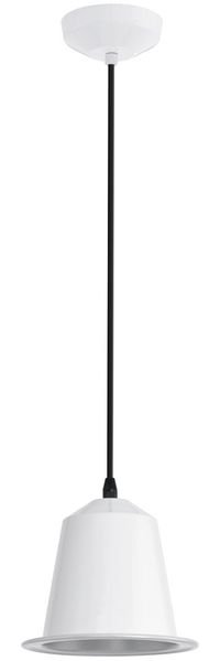 LED Pendelleuchte, Stahl weiß, H 110 cm