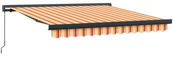 vidaXL Einziehbare Markise Gelb und Orange 300 x 250 cm 3329975