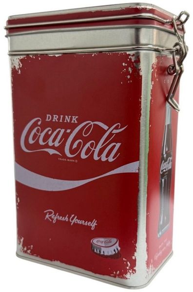 Nostalgic-Art Vorratsdose Aufbewahrungsdose COCA-COLA 1,3 Liter Vorratsdose Kaffeedose Müslidos, Edelstahl, (1-tlg)