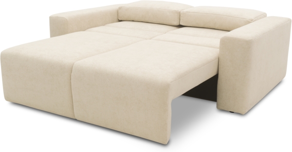 DOMO. collection Sofa 700 029, 2-Sitzer Couch mit Schlaffunktion und Federkernpolsterung, lose Rückenkissen, Polstergarnitur, 192 x 116 x 85 cm (BxTxH), beige Bild 7