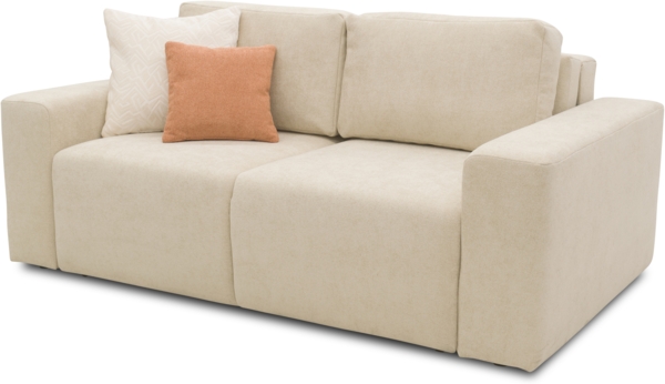 DOMO. collection Sofa 700 029, 2-Sitzer Couch mit Schlaffunktion und Federkernpolsterung, lose Rückenkissen, Polstergarnitur, 192 x 116 x 85 cm (BxTxH), beige Bild 5