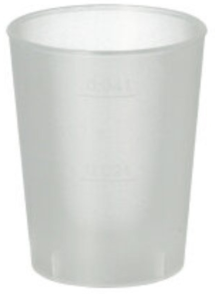 40 Mehrweg-Gläser für Schnaps PP 4 cl Ø 4,3 cm · 5,2 cm satiniert, unzerbrechlich