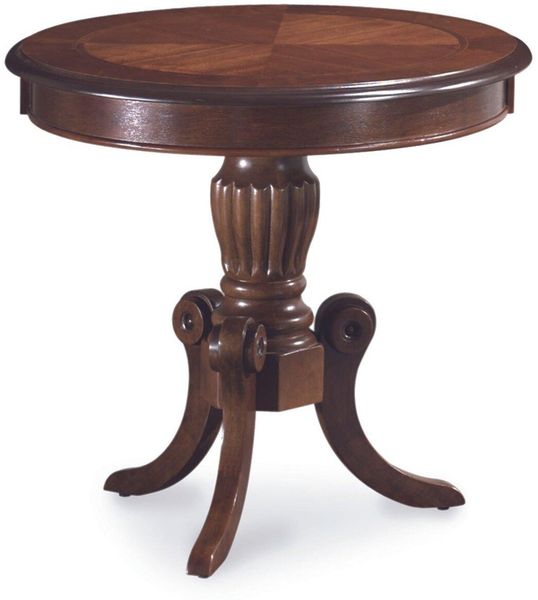 Esstisch Küchentisch Olivia 106-141 x 106 x 76 cm Nussbaum dunkel ausziehbar Jugendstil