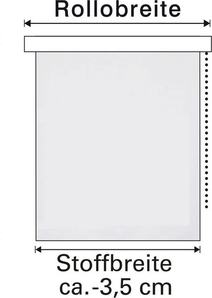 Rollo Seitenzugrollo Thermo energiesparend, GARDINIA, abdunkelnd, mit Bohren, verschraubt, Schrauben, Thermo Rückseite