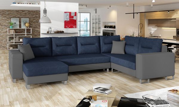 Wohnideebilder Dorado Dunkelblau Ecksofas & Eckcouches Dr27