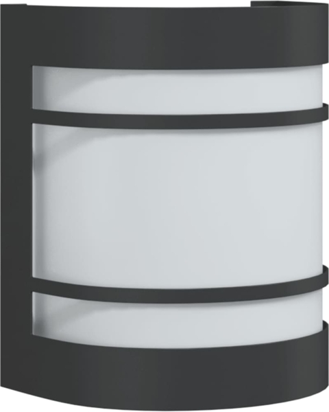 vidaXL Außenwandleuchte Schwarz Edelstahl 4006298