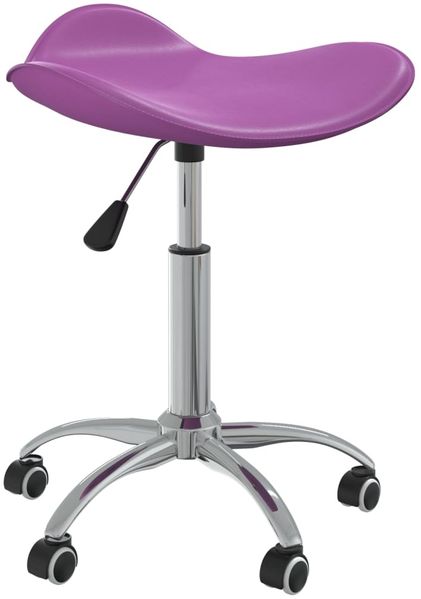 vidaXL Friseur Rollhocker Lila Kunstleder 323691