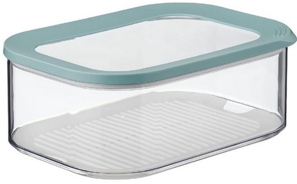 Mepal | Käsedose Modula | für Käsestücke & Scheibenkäse | Antikondenseinsatz | spülmaschinenfest | Nordic Green Bild 4