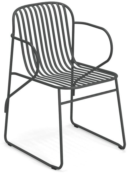 4er Set Riviera Gartenstuhl grau