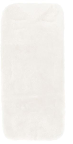 Fillikid Kinderwagen-Sitzauflage Fillikid Lammfelleinlage Exclusiv, Einlage für Kinderwagen, Buggy Autositz aus 100% Merino Lammfell mit Gurtschlitze Weiß 73 x 33 cm