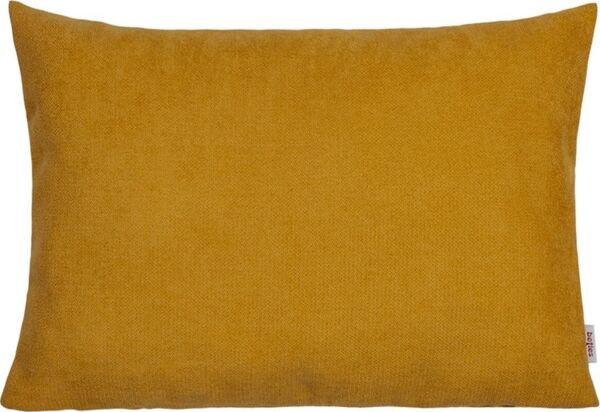 beties Kissenhülle FarbTon, (1 Stück), Chenille-Haptik in Raumausstatter Qualität ca. 25x35 cm curry-gelb