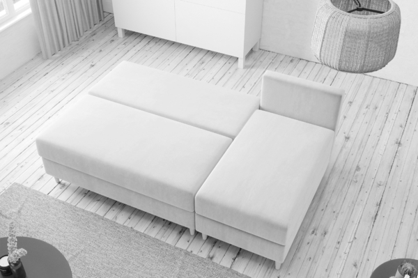 AX LIVING Ecksofa Klein Modern Farring 204 cm in Grau – Komfort & Stil Bild 3
