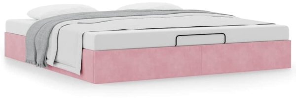 vidaXL Ottoman-Bett ohne Matratze Rosa 180x200 cm Samt 3310984 Bild 3
