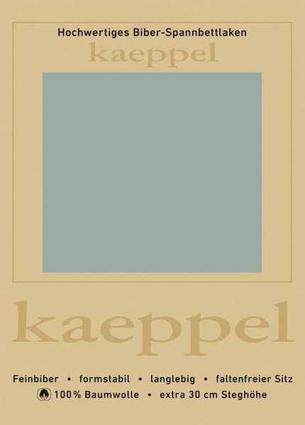 Kaeppel Spannbettlaken Spannbettlaken Biber, Biber, Gummizug: rundum, (1 Stück), 100% Baumwolle, kuschelig weich ideal für Winter