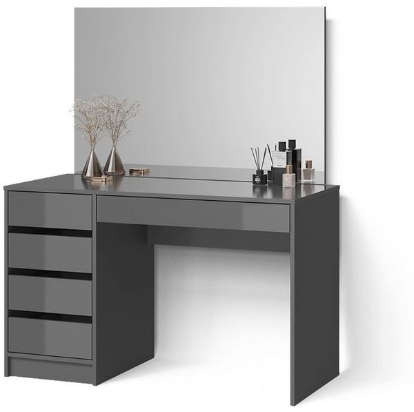 Livinity® Schminktisch Imola, Anthrazit, 120 cm (2-St)