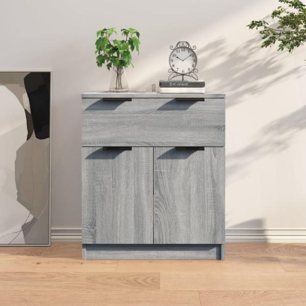 Sideboard Grau Sonoma 60 x 30 x 70 cm Holzwerkstoff [816992]