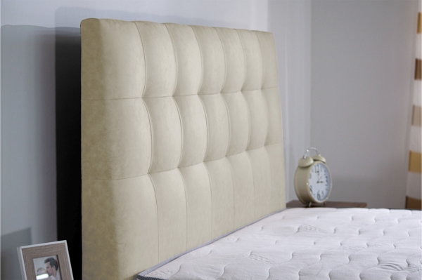 Meisterbetten Boxspringbett Nora 120x200 in MS-Nature, Matratzenbezug Nano, Komfortschaum-Topper Bild 3