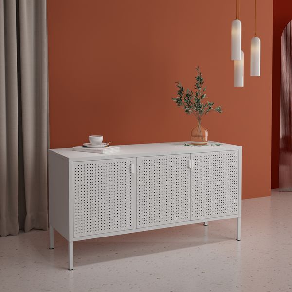 Fernsehschrank Castelli 114 x 40 x 60 cm Stahl [en. casa]