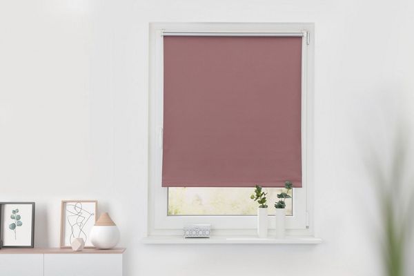 Lichtblick Thermo-Rollo Vancouver Altrosa Verdunkelnd & Thermofunktion; Klemm- und schraubbar; Energiesparend, 220x60 cm (LxB)