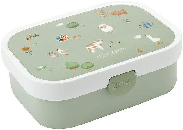 Mepal 'Campus' Brotdose mit Fächern & Gabel, Kunststoff, Little Farm, 750 ml