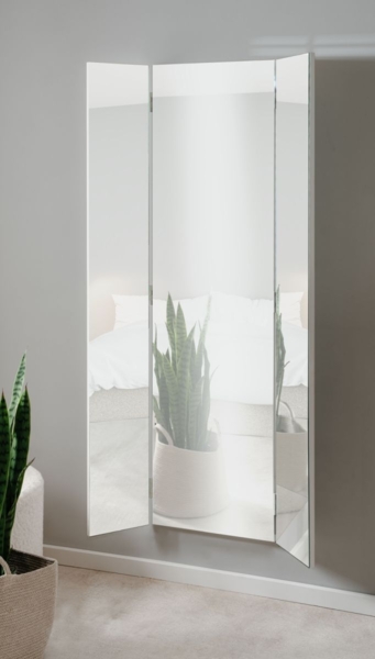 Spiegel klappbar Ledmore in weiß 91 x 160 cm