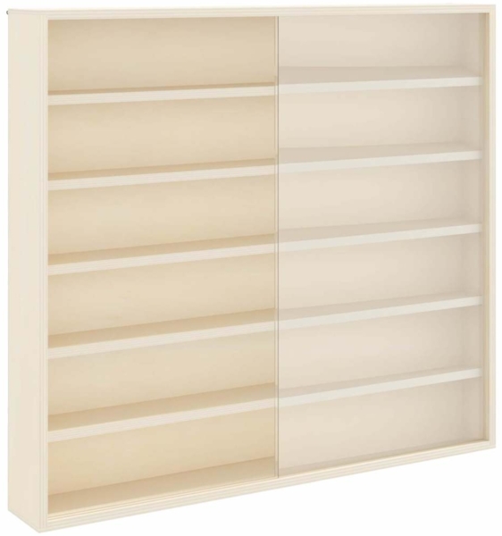 vidaXL Wanddisplay-Case mit Regal Beige 60 x 8,5 x 54 cm Sperrholz 42015626