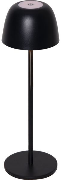 Akku-Tischleuchte Ronda Metall Outdoor Touch-Dimmer schwarz H 34,5cm